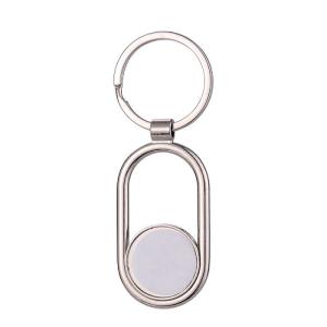 Wholesale Doule-Sided Sublimation Metal Keyring Personalized Keychain For Sublimation Photos Printing from china suppliers