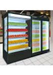 3.2KW Supermarket Open Chiller Vegetable Display Rack Refrigerated Counter Top