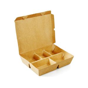 Wholesale Personalised Snack Wrap Kraft Paper Fast Food Packaging Boxes Disposable 5 S from china suppliers