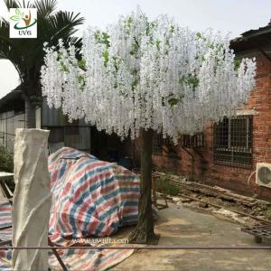 Wholesale UVG large outdoor artificial trees in wisteria flower wedding and party planner decoration from china suppliers