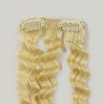 Human Hair Extension With Swiss/French Lace New Clip Hair Band 613