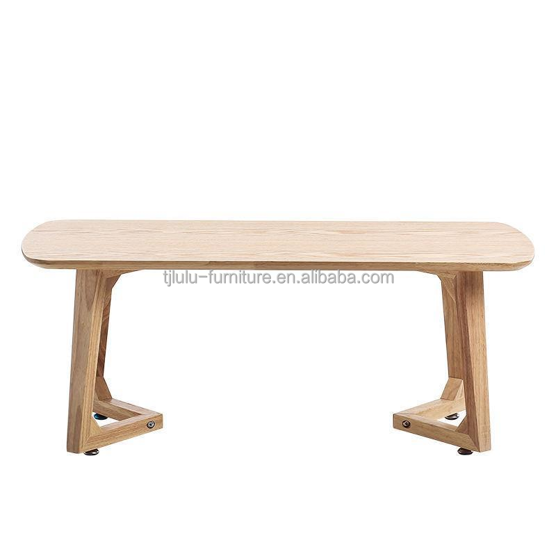 Modern Solid Wood Side Coffee Table Furniture with Nitrolacquer Finish for Living Room Furniture in Nordic Style