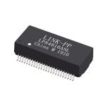 HR664851E Dual Port Discrete LAN Magnetics For PoE 100/1000 Base-TX VoIP 48 Pin