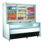 Large Combined Fridge Freezer And Wine Cooler Samba Hybrid For Store