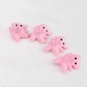 Wholesale Pink Plush Toppers Craft Cute Little Bear Eco - Friendly 3*3mm With Sticker from china suppliers