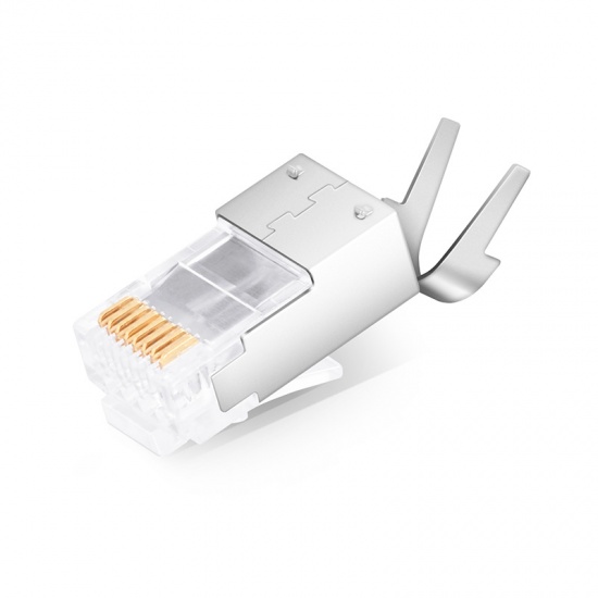 Exact Cables Networking 3U Rj45 Lectroplated Gold 8 Pin Crystal Head Shielded Connector