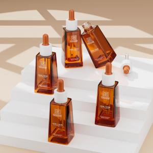 Wholesale Classic Trapezoid 30ml Oil Serum Dropper Bottles For Skincare Packaging from china suppliers
