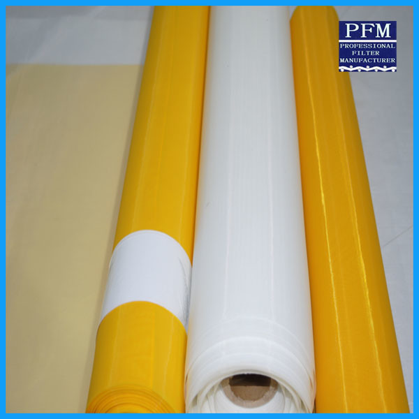 144 Inch 180T Polyester Mesh Screen Fabric Rolls 28 Micron For Industrial