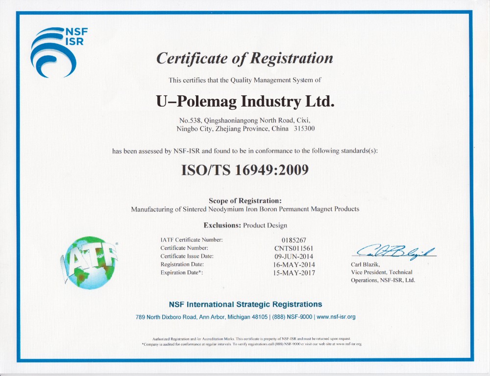 ISO14001 2004 Approved Red Blue U Shaped Horseshoe Magnet for Educational Activities