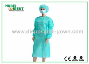 Wholesale CE MDR Disposable Medical PP PE Isolation Gown With Knitted Wrist from china suppliers