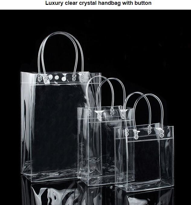 PVC beach Summer Clear Shoulder Bag DIY Transparent Clutch Tote Bag, Tote Handbags Shopping Shoulder Bags, jelly bags