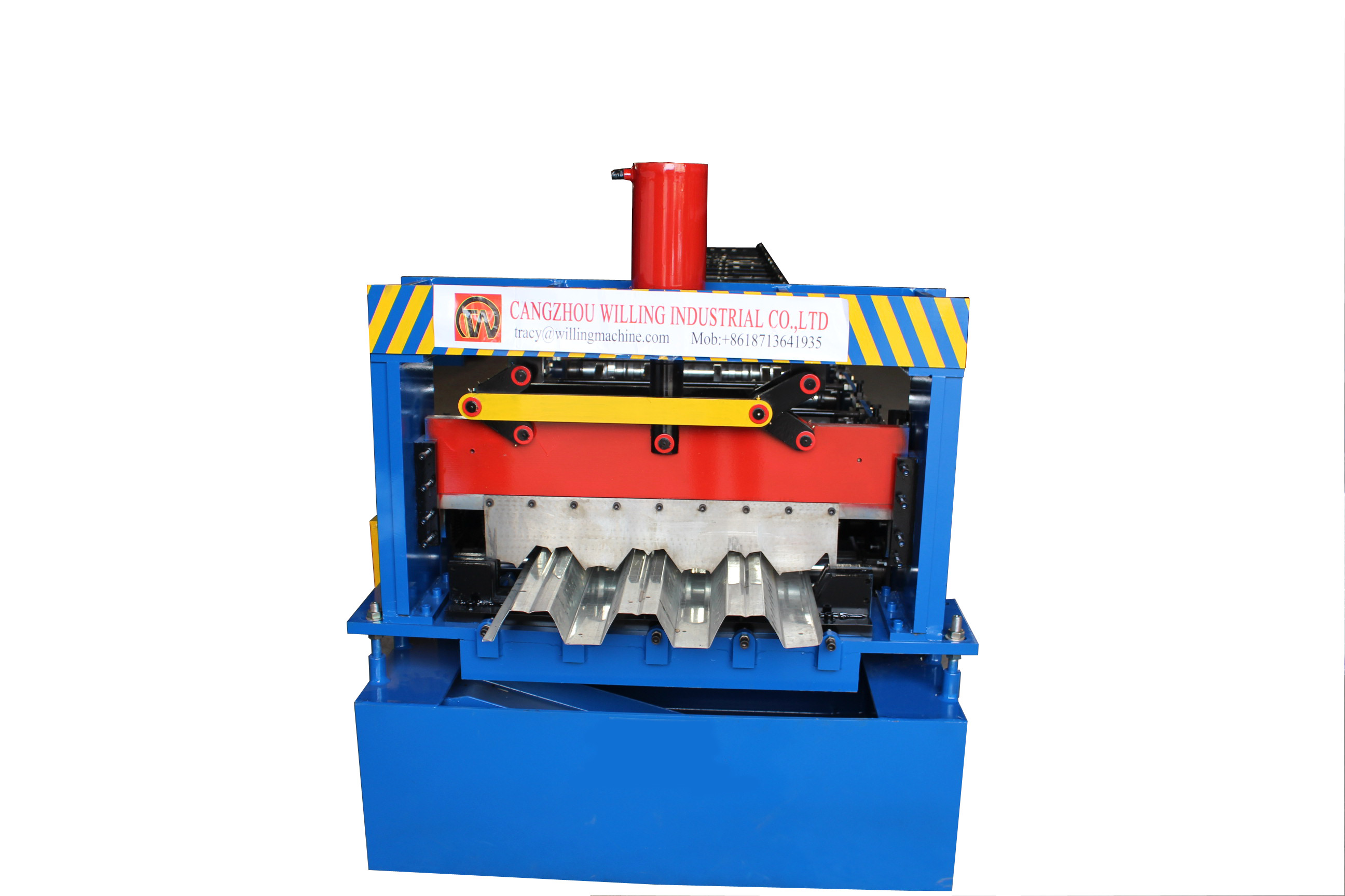 Multi Story 24stations Floor Deck Roll Forming Machine Steel Plate Tile Making