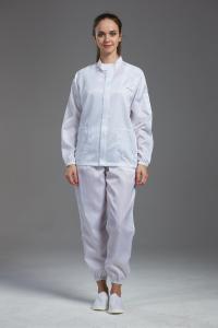 Wholesale Anti Static Esd Garments white color jaket and pants dust free for electronic industry from china suppliers