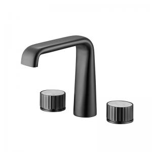 Wholesale Widespread 3 Hole Two Hand Bathroom Sink Faucet 200mm Width from china suppliers