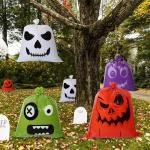 Wholesale Large Heat Seal Side Biodegradable LDPE Plastic Pumpkin Bag for