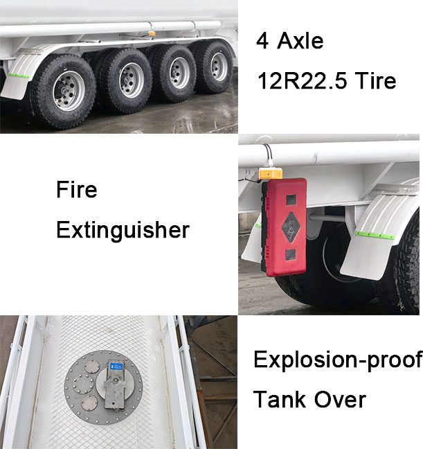 TITAN 4 Axle 70000 Liters Crude Palm Diesel Oil Tanker Price