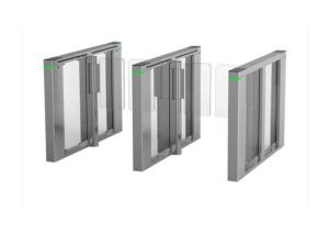 Wholesale DC Motor 10mm Acrylic Glass Barrier Gate RS485 SS For Pedestrian from china suppliers