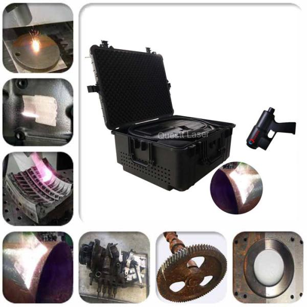 2D Dual Head 100W JPT Mopa Handheld Fiber Laser Rust Removal