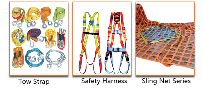 50T Heavy Duty Polyester Lifting Sling Endless Round Sling For Port Loading Unloading