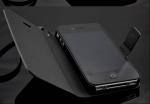 Stand Style Cellphone Case , iPhone 5 / Samsung Galaxy S4 Black Flip Cover