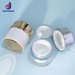 Plastic Cap Empty Lotion Skincare Container for Sunscreen Cream 30G 50G Lady