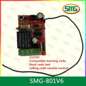 Wholesale SMG-801V6 DC 12V/24V 315MHz 1 Channel Universal Wireless Remote Control Receiver from china suppliers