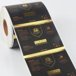 Custom Gold Foil Label Sticker Print Private Labels For PET Lotion Cosmetic