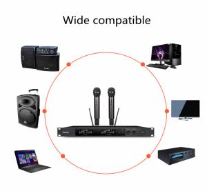 Wholesale Metal Case Rechargeable Karaoke Microphone Dual Channel 100-240V from china suppliers