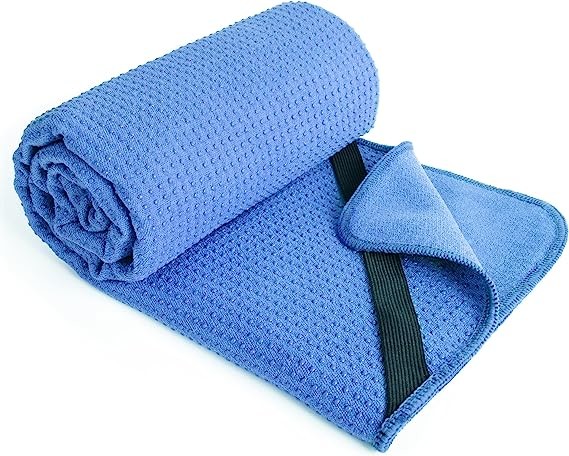 Square Anti Slip Custom Logo Microfiber Yoga Mat Towel Eco Friendly