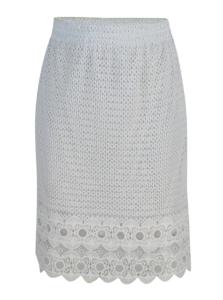 Wholesale White Color Straight Womens Fashion Skirts Lace Design With Lined Size S - XXL from china suppliers