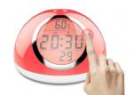 Multicolor LED Touch Light Alarm Clock 2000MA Battery Capacity For Bedroom