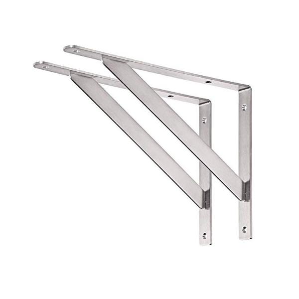 Heavy Duty Stainless Steel Solid 14" Corner Brace Joint Right Angle Shelf