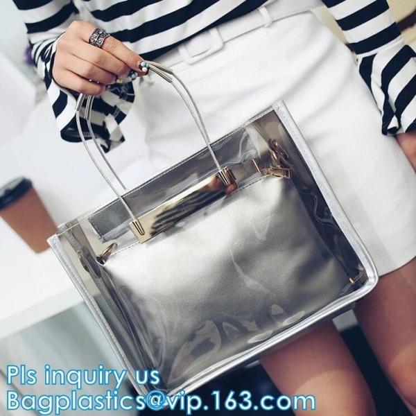 promotional pvc handbag for christmas, Shoulder Handbag with Interior Pocket,