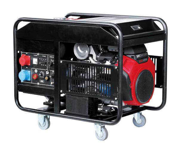 Quality 10.0KW Max Power Three Phase Generator , Welding Generator Set 25L Fuel Tank for sale