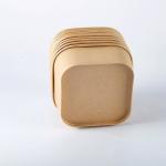 Disposable Takeaway Paper Hot Food Container Square Paper Bowl 1000ml