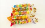 Multi Fruit Flavor Baby Compressed Candy Brochette In Plastic Jars Taste Sweet
