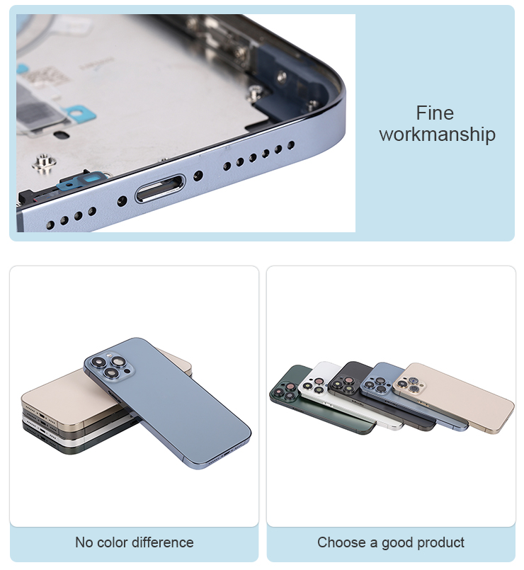 13 Pro 13Mini Iphone Back Glass Battery Cover Smartphone Housing