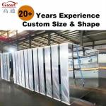 Large Glass Mirror Customized Size LED Wall Smart Bathroom Decor for Home Living