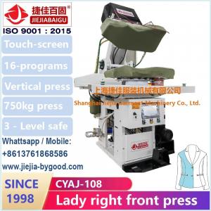 Wholesale Shanghai Jiejiabaigu Factory 1998 Full Range Garment Ironing Machine lady dress front from china suppliers
