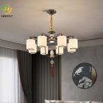 New Chinese Chandelier Lotus Lamp Box Restaurant Tea Room Living Room Light