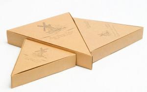 Wholesale Customized Trangle Flexo Pizza Box from china suppliers