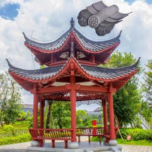Wholesale Unglazed Gazebo Chinese Clay Roof Tiles Matt Gazebo Bent Handmade Craft from china suppliers