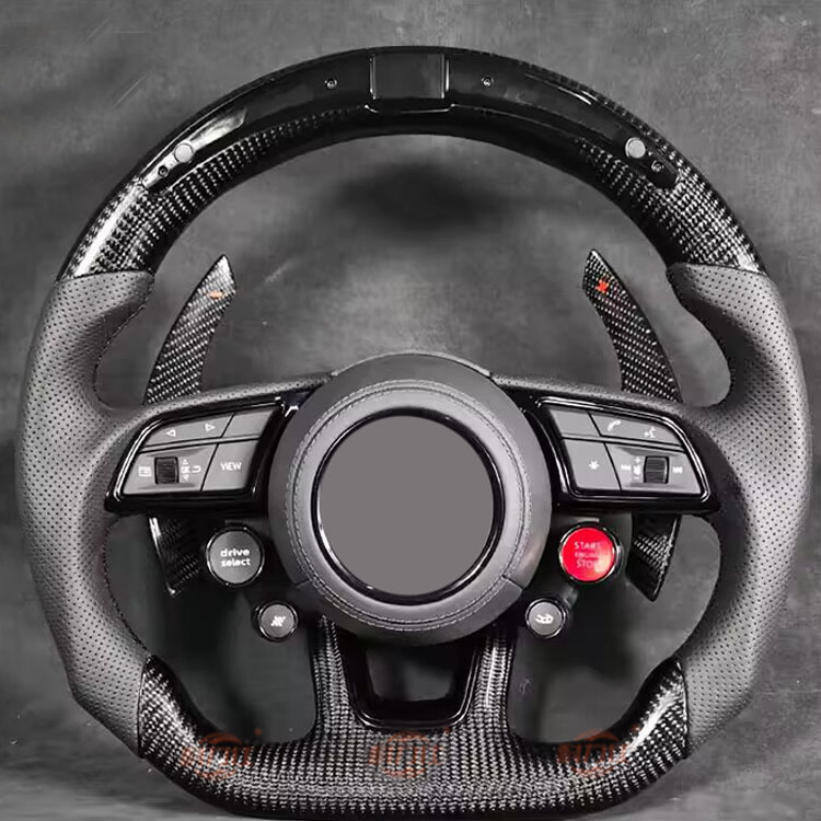 A-u-d-i A8,A4Q2LQ7S3S8SQ5RS6RS4LED racing carbon fiber steering wheel modification