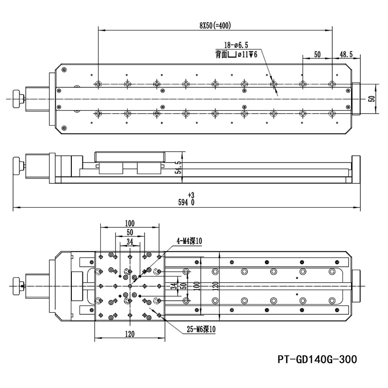 Three Axis Combined Motorized Rotary Stage Xyr Displacement