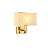 Buy cheap USB hotel bedside lamp bedroom bedhead wall lamp indoor fabric shade modern from wholesalers