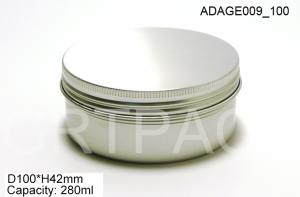 Alu Screw Can Cosmetic Packaging Containers Customized 280ml