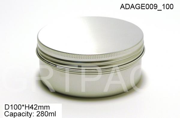 Quality Alu Screw Can Cosmetic Packaging Containers Customized 280ml for sale