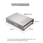 Small Classic Style Heavy-Duty Stainless Steel Knock Box Perfect for Foam Milk
