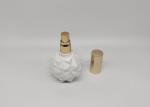 50ml Empty Custom Cosmetic Bottles White Color Round Shape Plastic PET