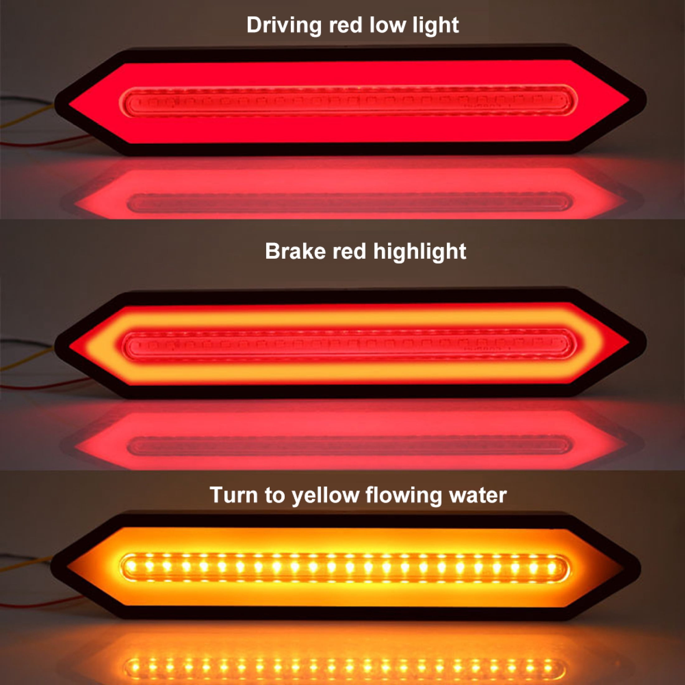 Red Yellow 24V Universal LED Tail Light Pilot Lamp For Car For Motorcycle